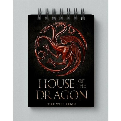 Блокнот Дом Дракона, House of the Dragon №9, А5 кепка дом дракона house of the dragon 9 с сеткой