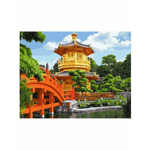 Картина по номерам Китайский храм 40х50 см