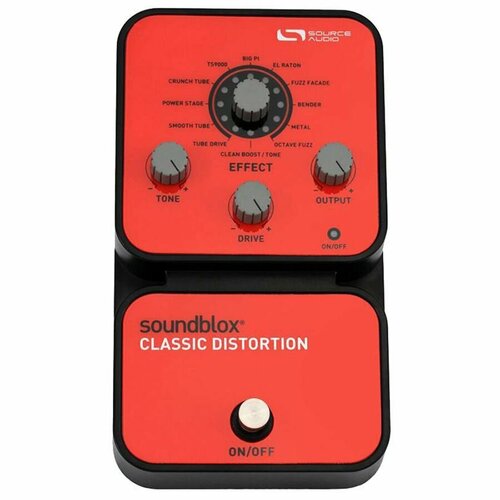 Source Audio SA124 SoundBlox Classic Distortion - Классический дисторшн. 4 Вариации ламповых усилителей/8 фузз боксов/Работает с кольцом гитарный процессор source audio sa226