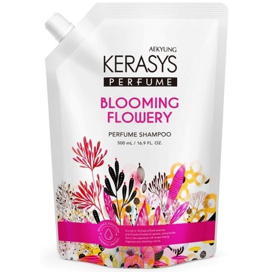 Парфюмированный шампунь Kerasys Флер BLOOMING & FLOWERY 500 мл