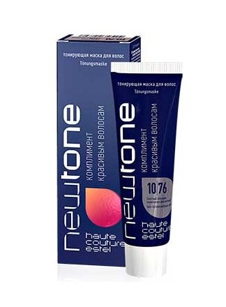 фото ESTEL PROFESSIONAL, NEWTONE, Тонирующая маска для волос тон 10/76, светлый блондин коричнево-фиолетовый, 60 мл