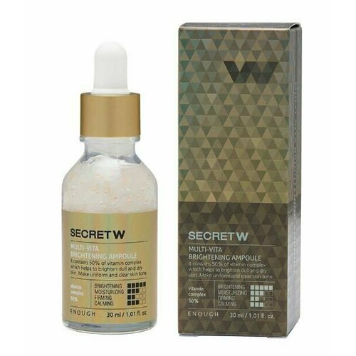 Enough Эссенция для лица Secret W Multi Vita Brightening Ampoule 30мл