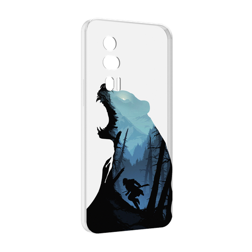 Чехол MyPads Ночной-медведь для Xiaomi Redmi K60 задняя-панель-накладка-бампер