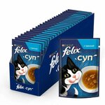 Феликс влажный корм Felix Суп для любых взрослых кошек с треской 48г, 36 штук - изображение