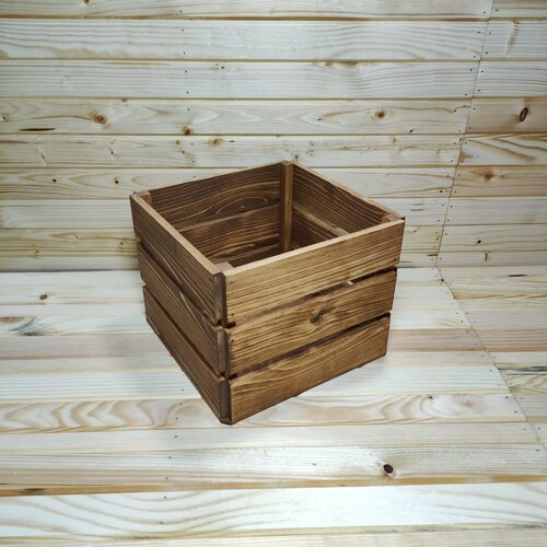 Деревянный ящик Hand made для хранения овощей и фруктов 22х22х17см