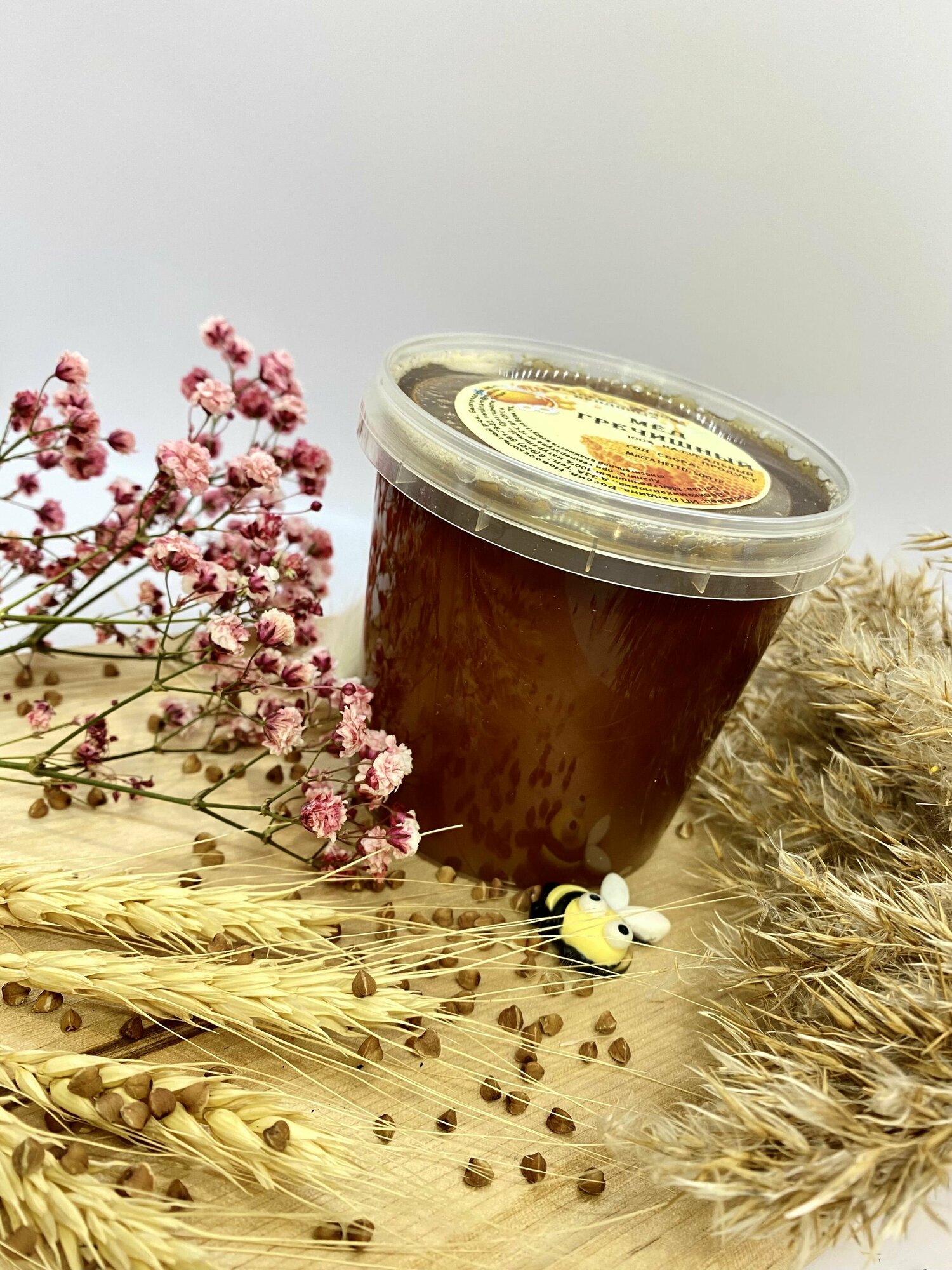 Мед,ассорти 2шт по 1кг, набор медов: Гречишный, Цветочный, сладкий бокс - фотография № 5