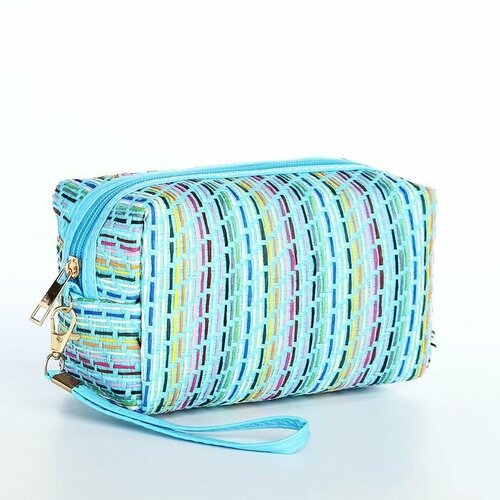 фото Косметичка 10х10, голубой нет бренда