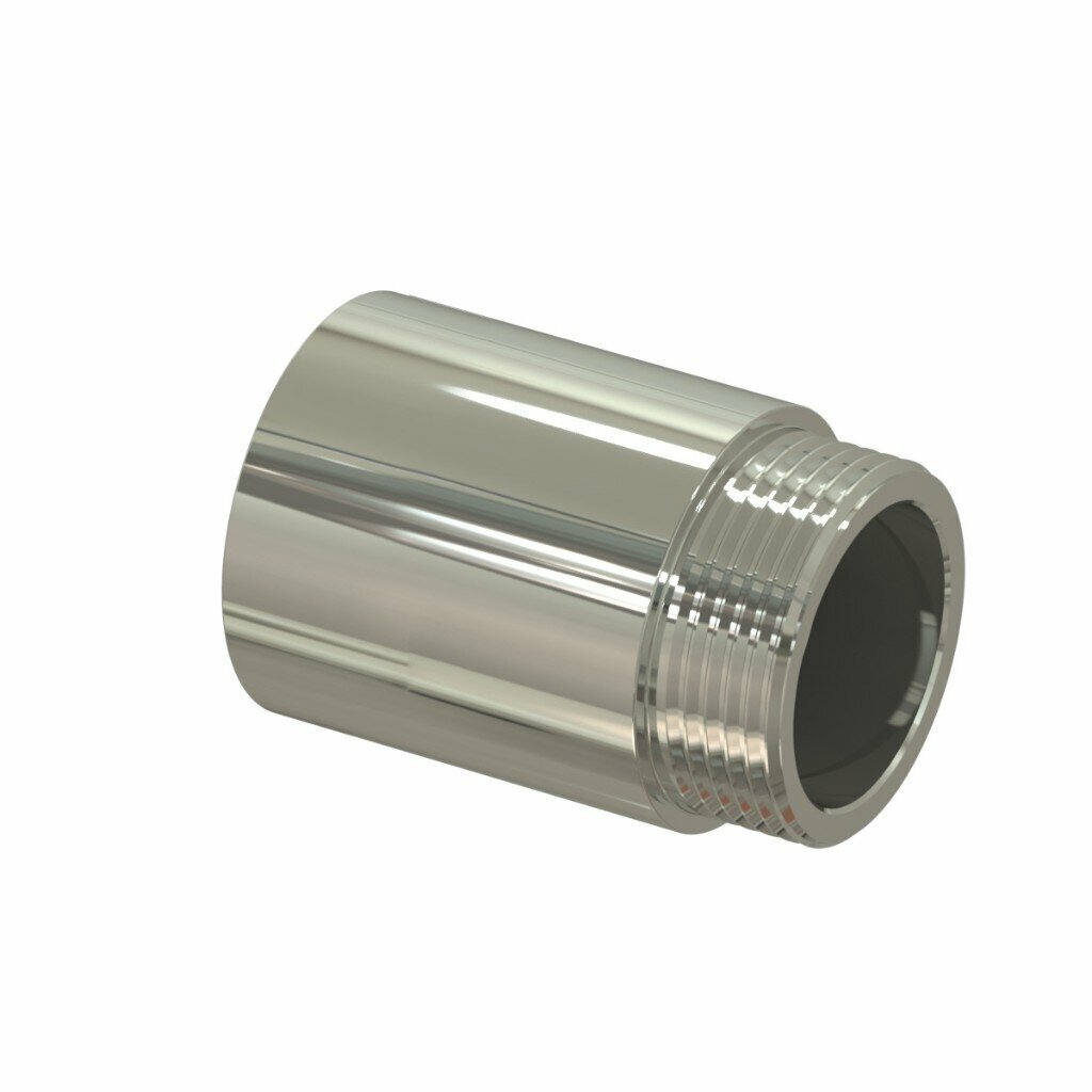 фото Удлинитель d25х1/2', хром, латунь, L 25, РосТурПласт