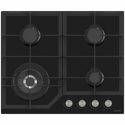 Встраиваемая газовая панель Darina ER4 BGC341 08 B черное стекло 1967900₽