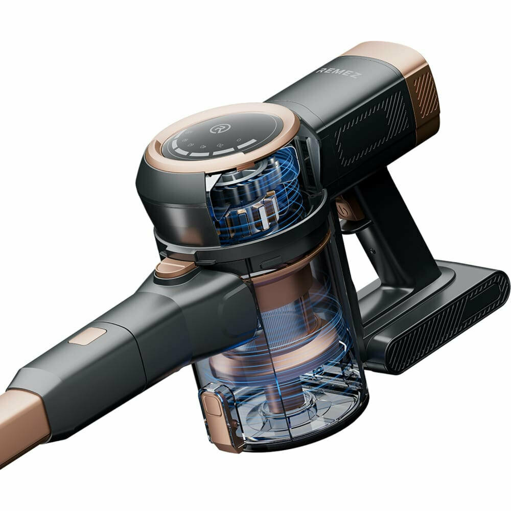 Вертикальный беспроводной пылесос REMEZ MultiClick PRO Aqua Plus Energy, RMVC-505B — фото 18