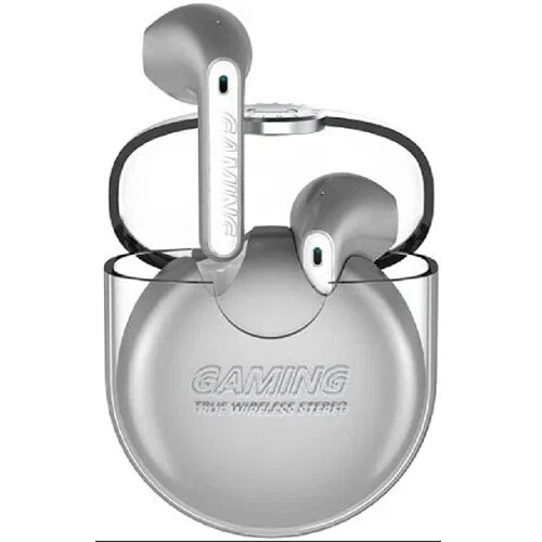 Bluetooth наушники вкладыши с микрофоном Edifier GM5, TWS, V5.2, беспроводная мобильная гарнитура, серебристые