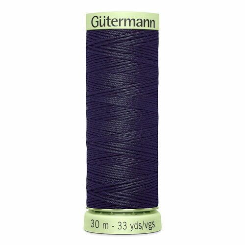 фото Нить top stitch 30/30 м для декоративной отстрочки, 100% полиэстер, gutermann 744506 (665 сине-черный), 5 шт