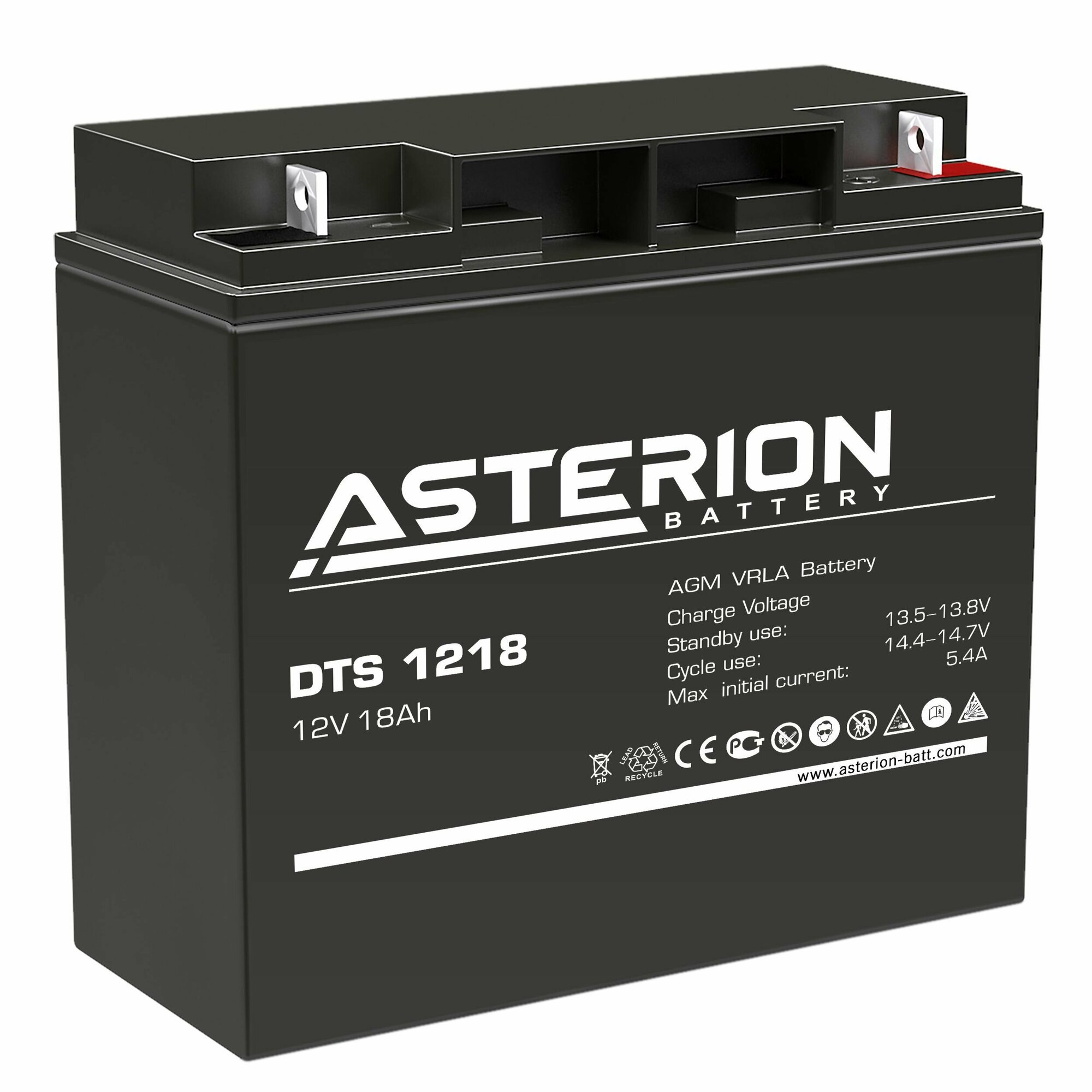 Аккумулятор ASTERION DTS 1218 (12 Вольт 18 Ампер)