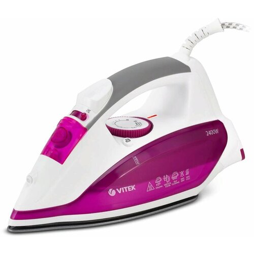 Утюг Vitek 1262-VT-02 2400Вт фиолетовый белый 1262-vt-01 359500₽
