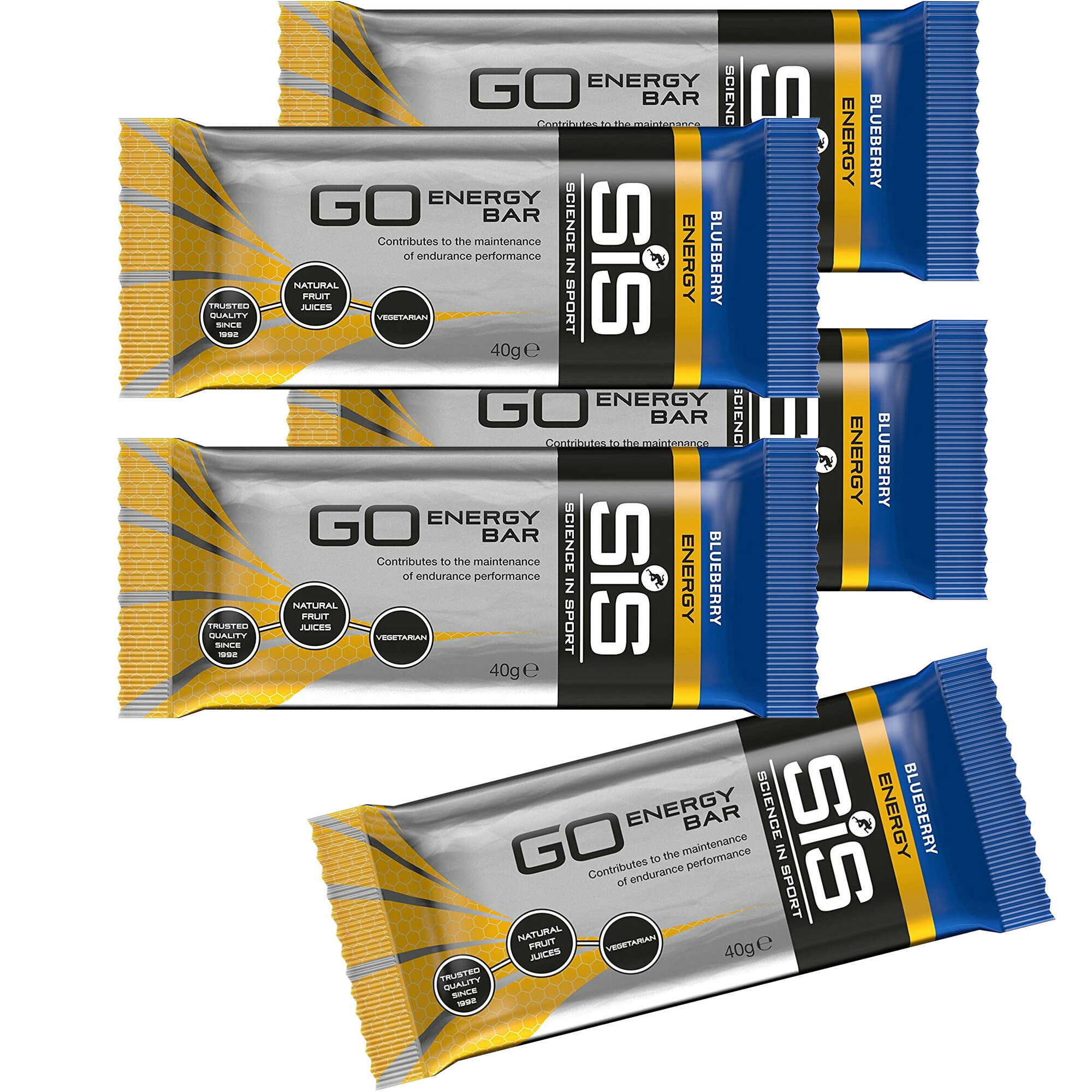 Энергетический батончик SCIENCE IN SPORT (SiS) GO Energy Mini Bar 40 г x 5 батончиков, Голубика