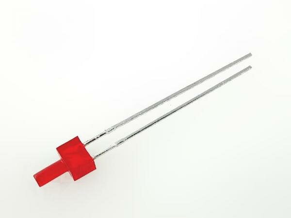 фото Светодиод KINGBRIGHT L-13ID, LED; 2мм; красный; 5-10мкд; 70°; Поверхность: плоская; 2-2,5В; THT, 1шт