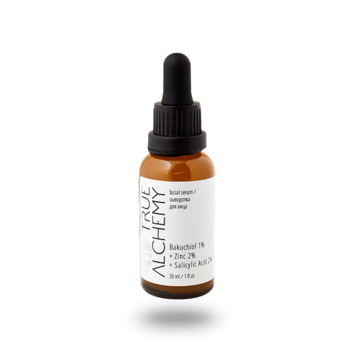 Facial Serum Bakuchiol 1%+ Zinc 2% + Salicylic Acid 2%