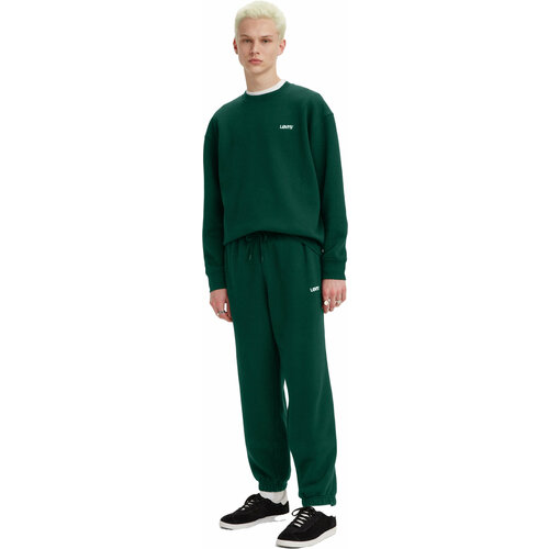 Брюки спортивные Levi's, размер L, зеленый men pants stylish streetwear fit ankle banded drawstring sweatpants for daily wear men sweatpants men sweatpants