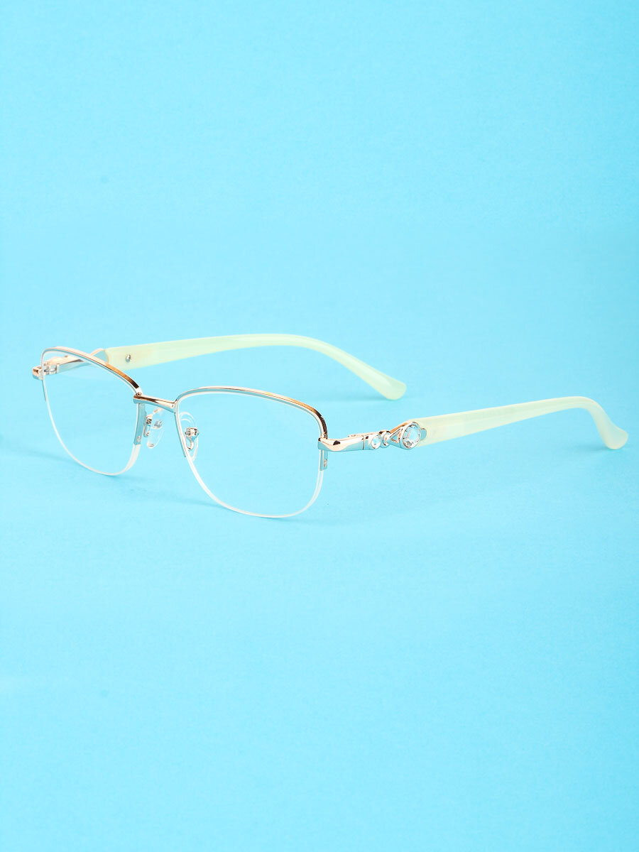Готовые очки для чтения белые с диоптриями +4.00 футляр