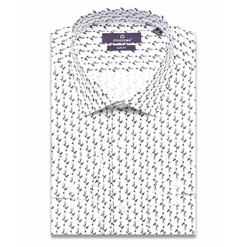 Рубашка POGGINO, размер L (41-42 cm.), белый