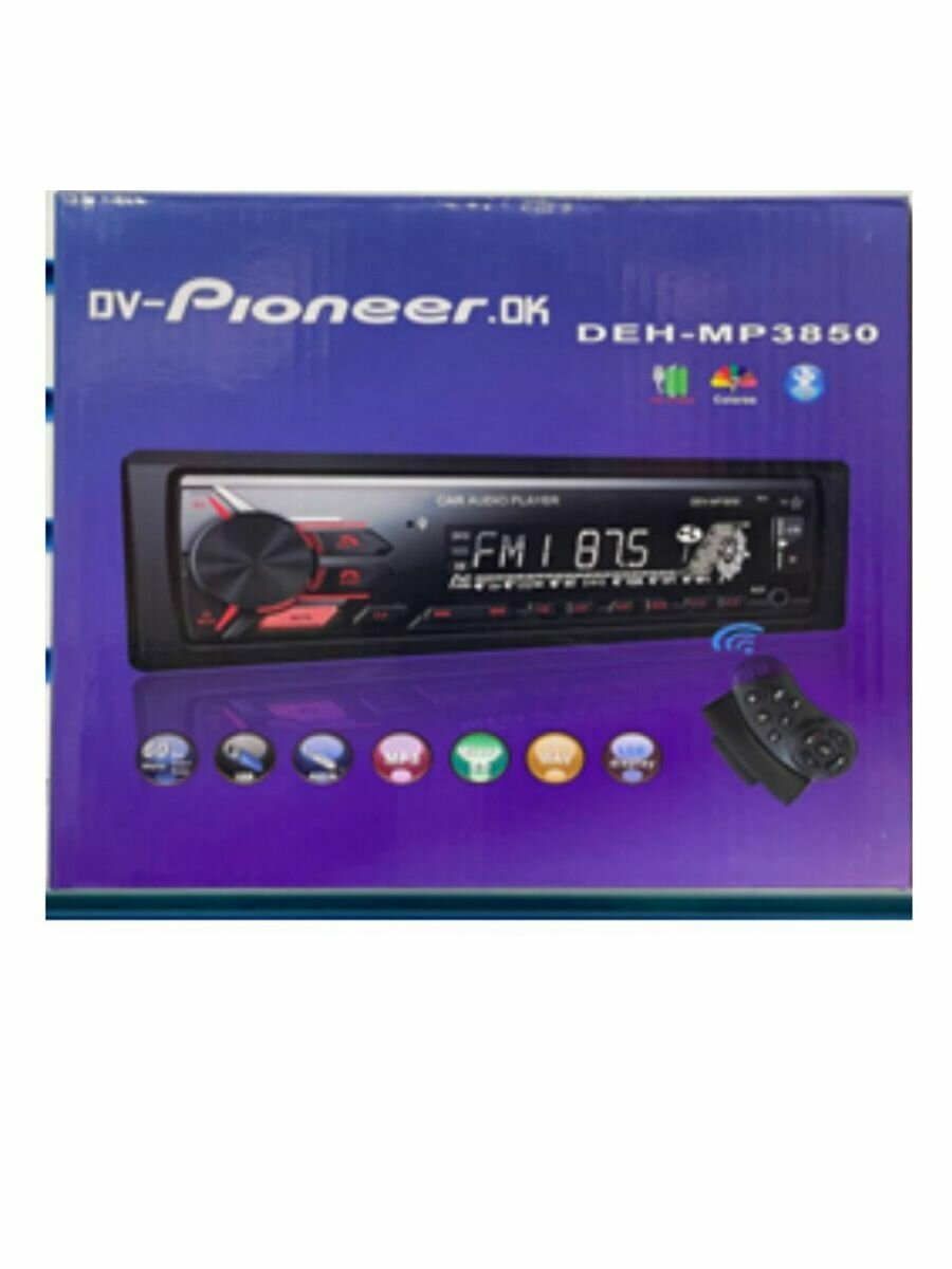 Автомагнитола Pioneer 1DIN 3850BT