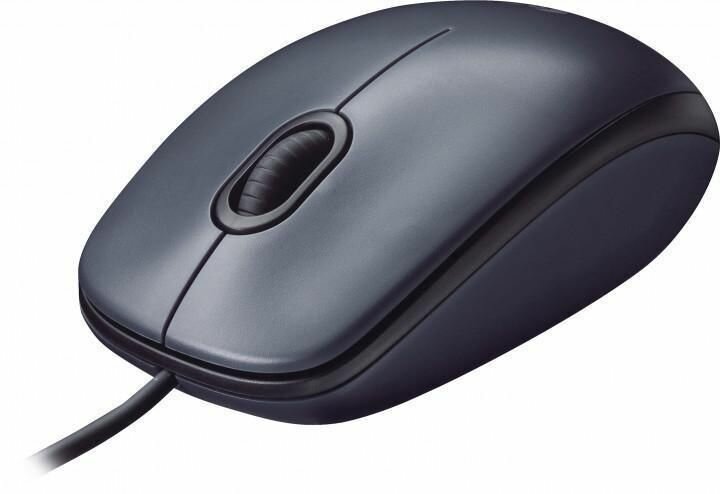 Мышь проводная LOGITECH M90 Dark Grey (910-001793)