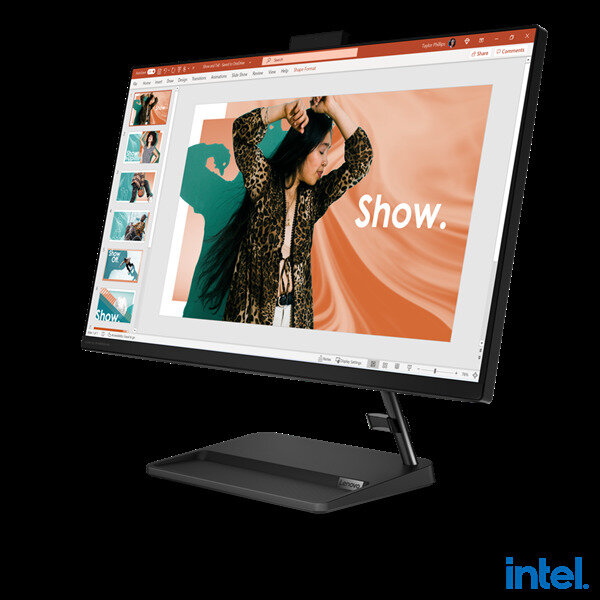 Lenovo IdeaCentre AIO 3 27IAP7 27" FHD (1920x1080) IPS 250N i3-1215U 2x4GB DDR4 3200 512GB SSD M2 Intel UHD WiFi6 BT 50MP Cam Wireless KB&Mo