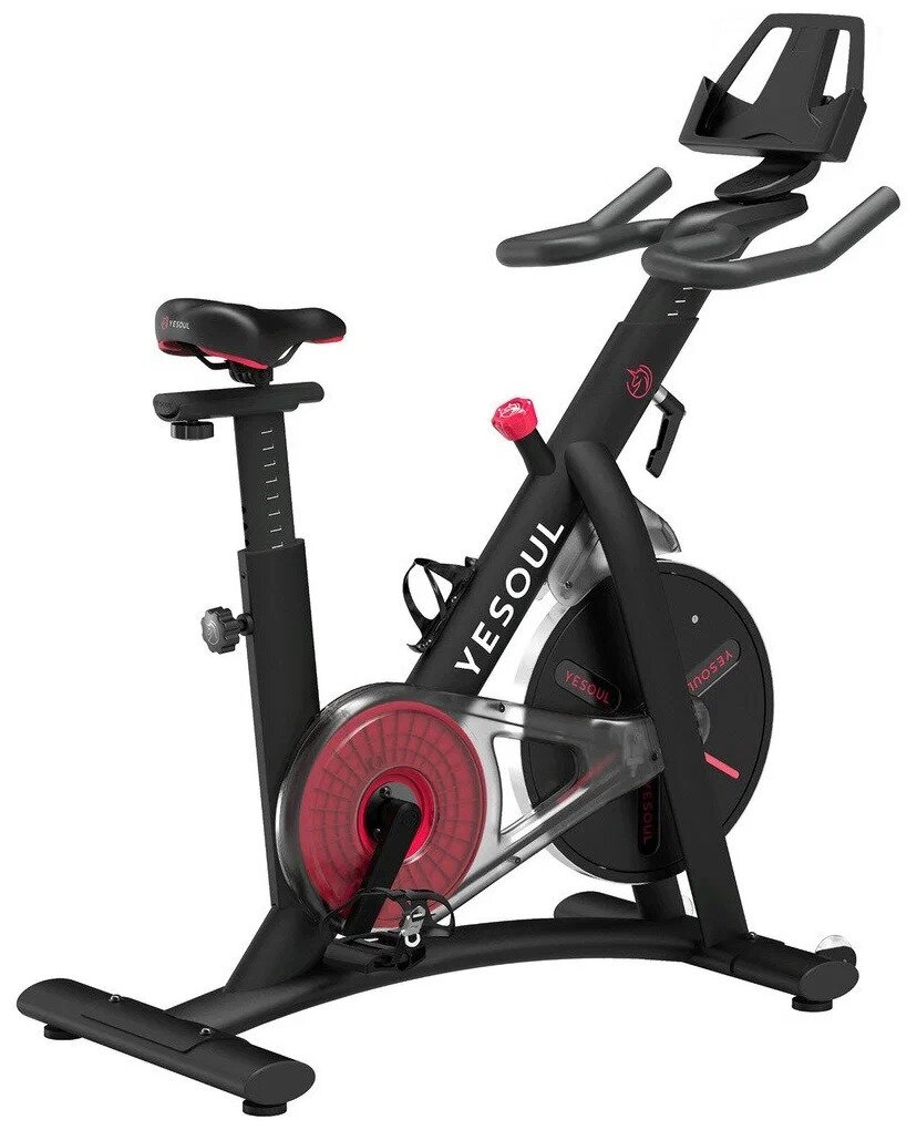 Вертикальный велотренажер YESOUL Smart Spinning bike S3, черный