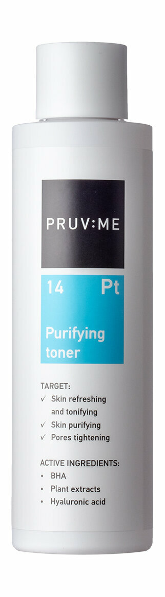 Очищающий тоник для лица с BHA PRUV ME Pt 14 Purifying Toner