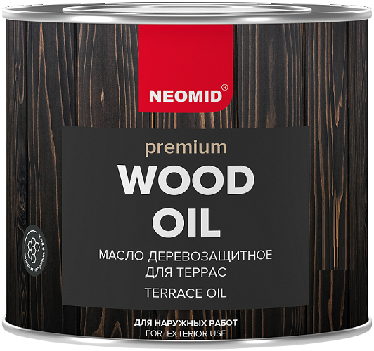 Масло для Террас Neomid Premium Terrace Oil 2л Орех для Внутренних и Наружных Работ / Неомид.