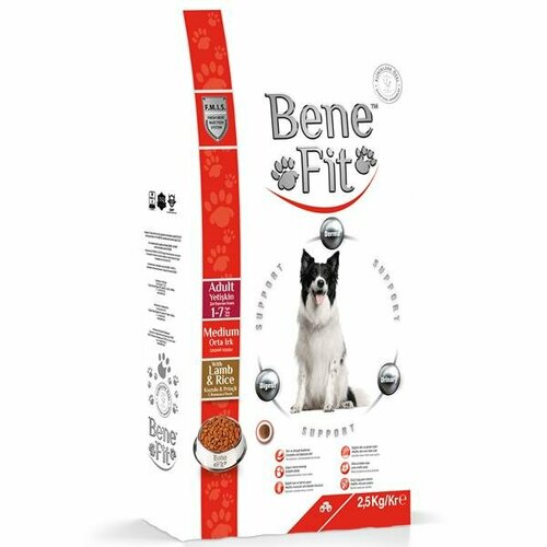 Benefit Adult Medium with Lamb & Rice сухой корм для собак 2,5кг benefit puppy medium with lamb