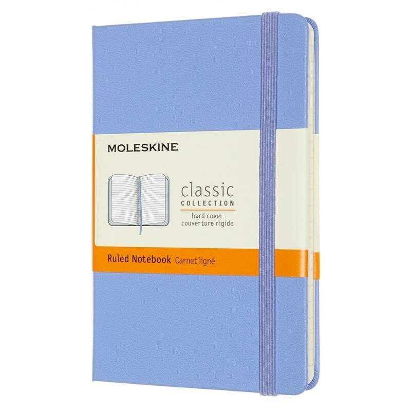 Блокнот Moleskine CLASSIC Pocket 90x140мм 192стр. линейка твердая обложка голубая гортензия - фото №12