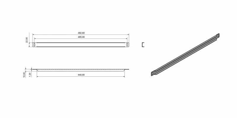 Фальш-панель Hyperline BPV-05