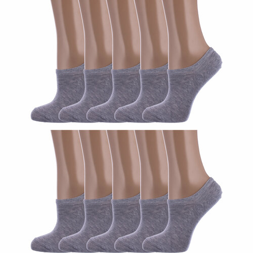 фото Носки красная ветка, 10 пар, размер 22-24, серый