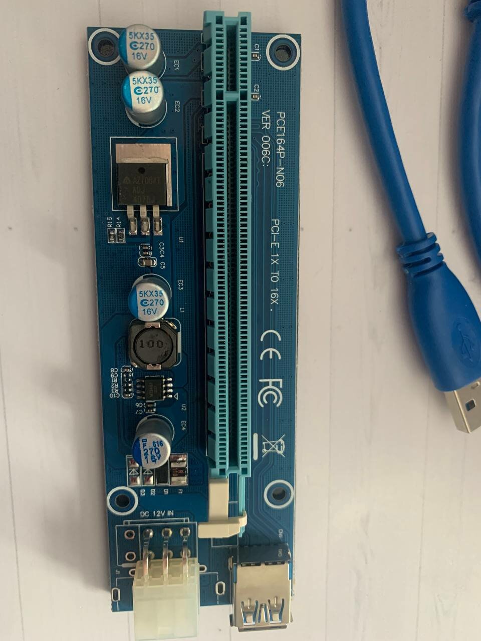 Рейзер 6 пин VER006C 6-pin и SATA