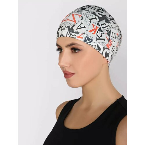 Шапочка для бассейна, водных видов спорта и плавания из микрофибры без логотипа (черный) 57-60