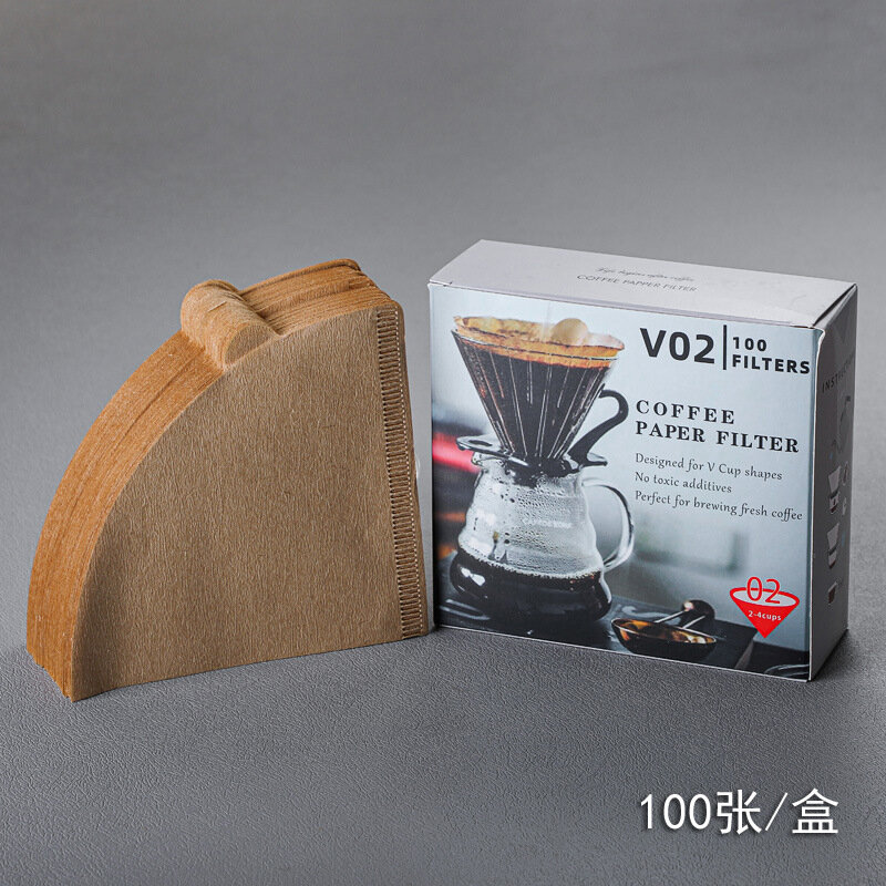 Кофейник V60, стеклянный, для фильтровальной бумаги, 100 листов