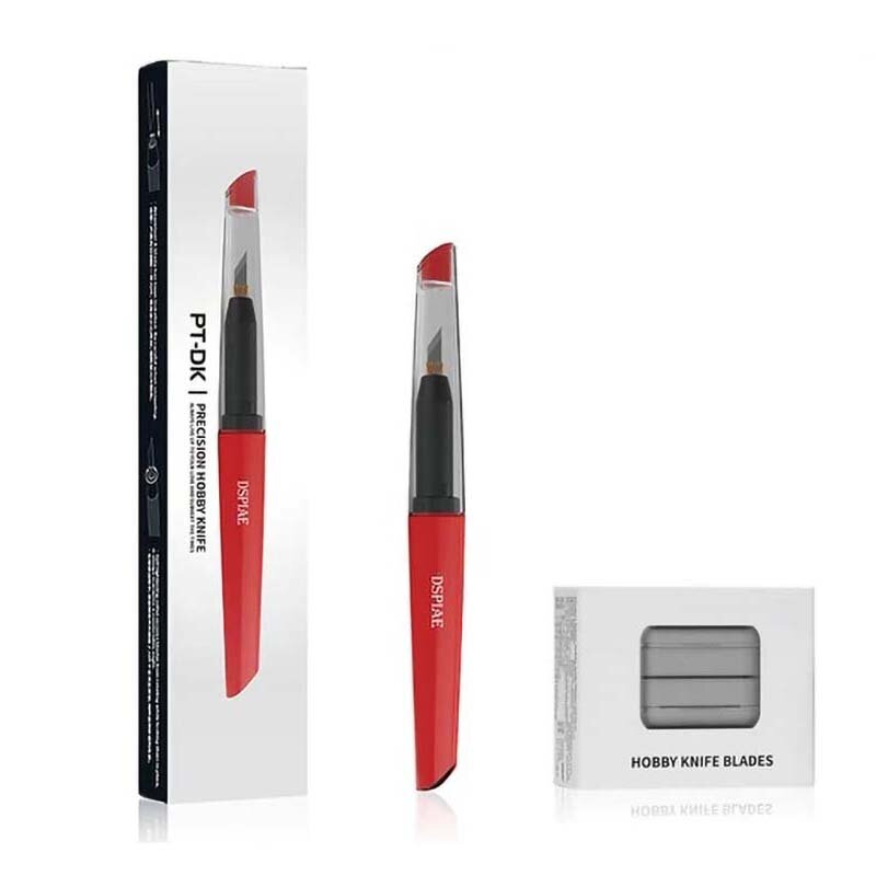 Алюминиевый точный нож для моделирования, с тонкими сменными лезвиями (20 шт), Dspiae (Китай)