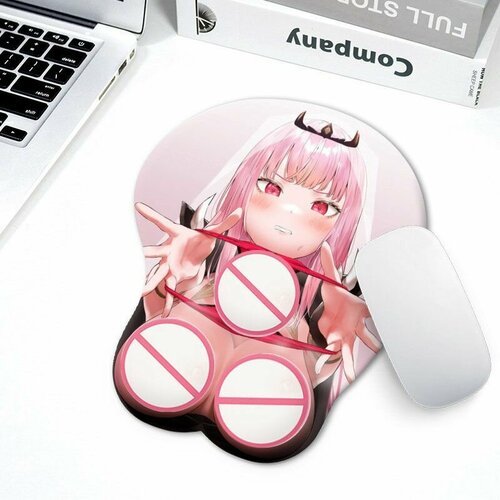 Компьютерный коврик с подушкой Ноль вторая / Zero Two из аниме Милый во Франксе / Darling in the FranXX