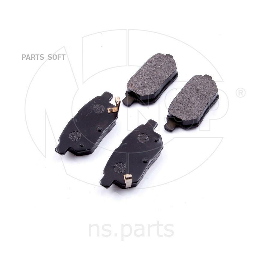 NSP040446612150 NSP Колодки тормозные TOYOTA COROLLA 1.4 VVT-I 02- /AURIS 1.6/1.4 07- задние