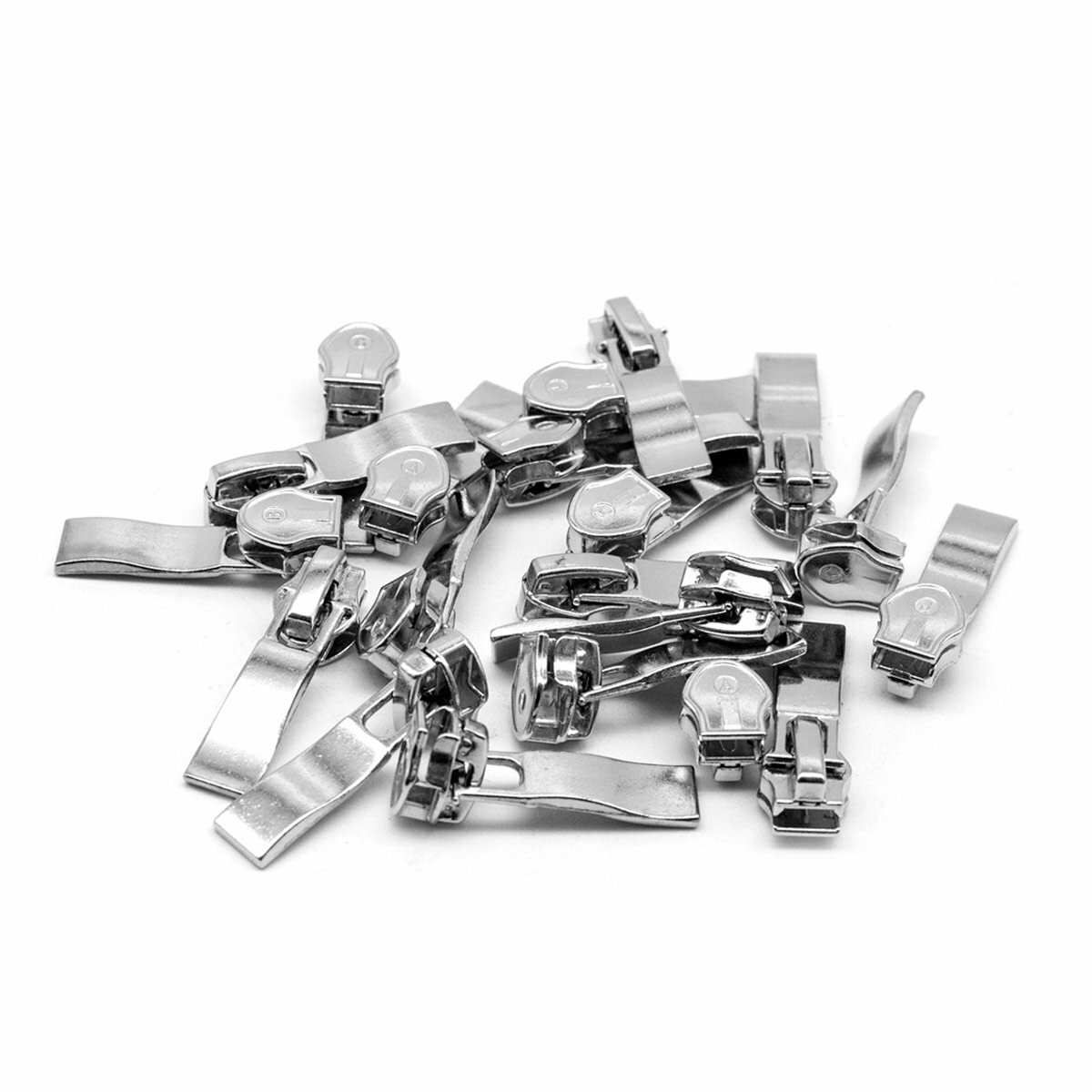 Бегунок для молнии 7 спираль, автомат, Айрис (никель), 20 шт — фото 1