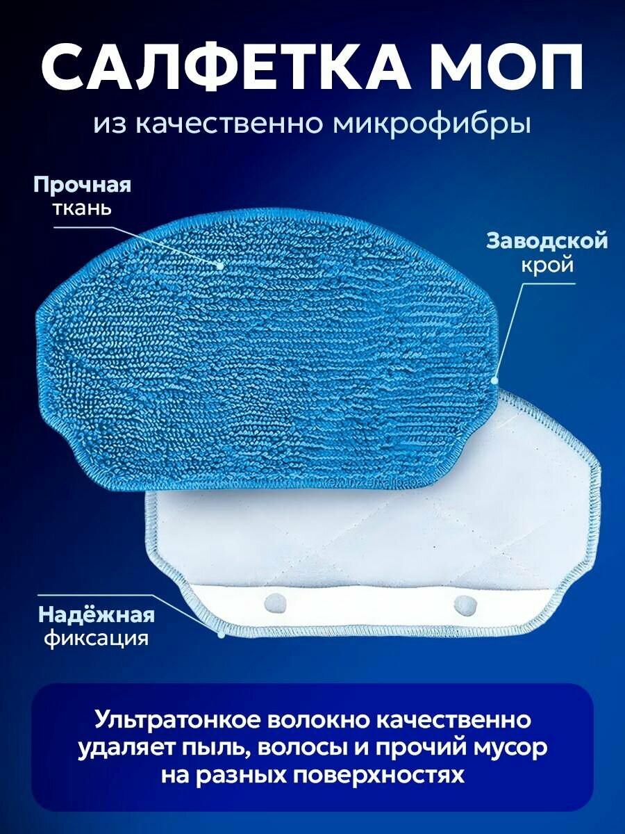 Комплект фильтров, салфеток и щеток для робота пылесоса Midea VCR04W и Mamibot Provac Titan — фото 1