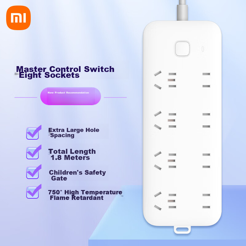 Xiaomi MI Power Strip: 8 инновационных решений для идеального энергоменеджмента