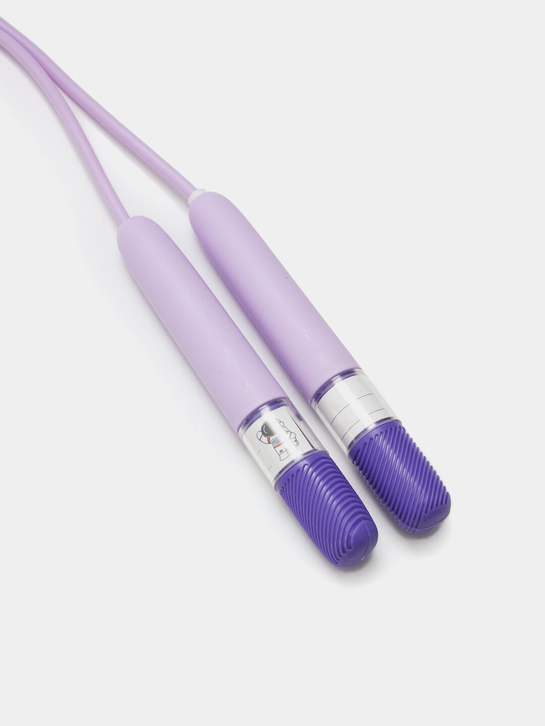 Скакалка General Fitness, сиреневая, сердечник сталь с ПВХ, шнур на подшипниках, длина 2.95 м — фото 1