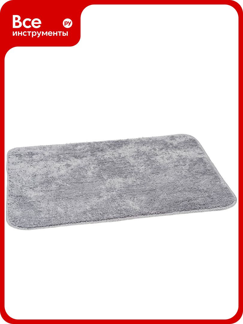 Коврик для ванной Рыжий кот Pastel 40x60 см цвет - серый 102460