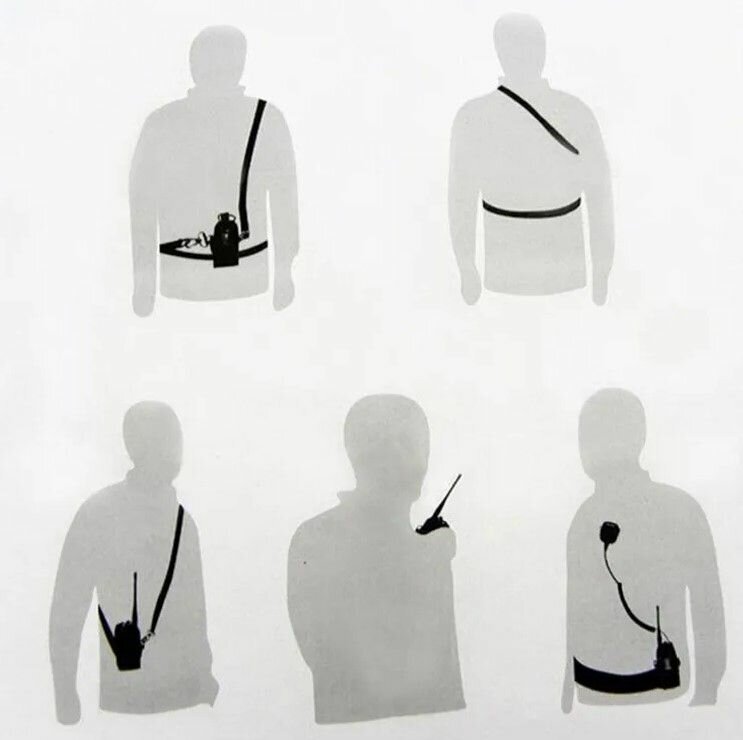 Тактическая Сумка чехол для рации Baofeng Retevis Kenwood / универсальный подсумок для радиостанции на груди плечо ремень рюкзак