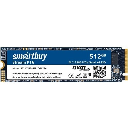 Накопитель SSD Smart Buy M.2 SSD 512Gb (SBSSD512-STP16-M2P4)