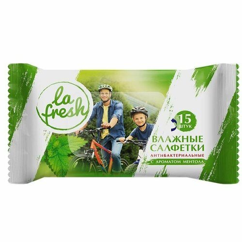 Влажные салфетки La fresh антибактериальные, 15 шт