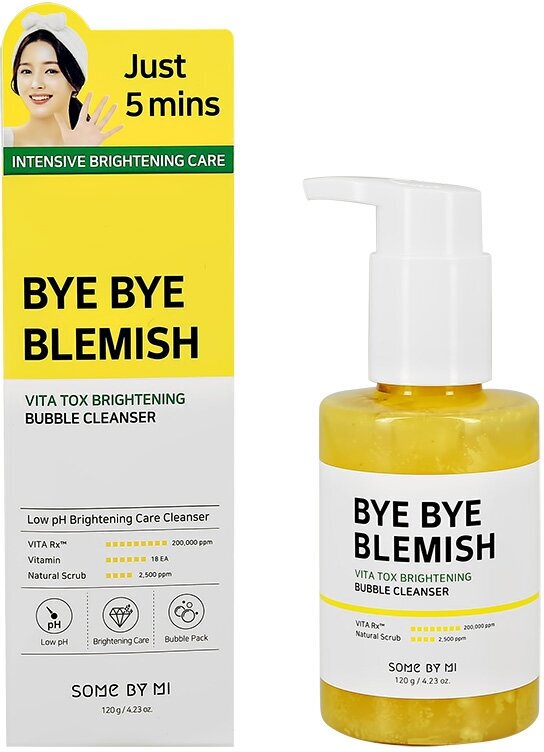 Гель для умывания SOME BY MI BYE BYE BLEMISH кислородный с витаминами и экстрактом юдзу (для сияния кожи) 120 г