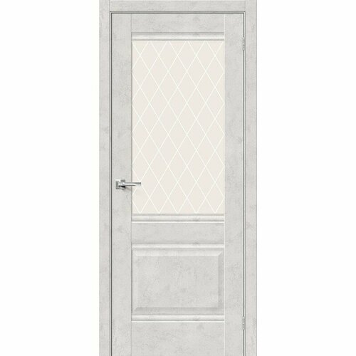 межкомнатная дверь браво прима 3 grey veralinga white сrystal bravo Прима-3 Look Art White Сrystal межкомнатная дверь Браво